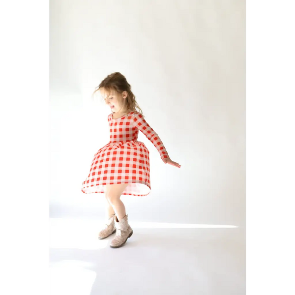 Kit Gingham Plaid Dress | Bamboo