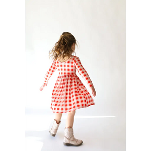 Kit Gingham Plaid Dress | Bamboo