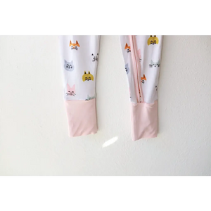 Kitty Cat Bamboo Baby Sleeper