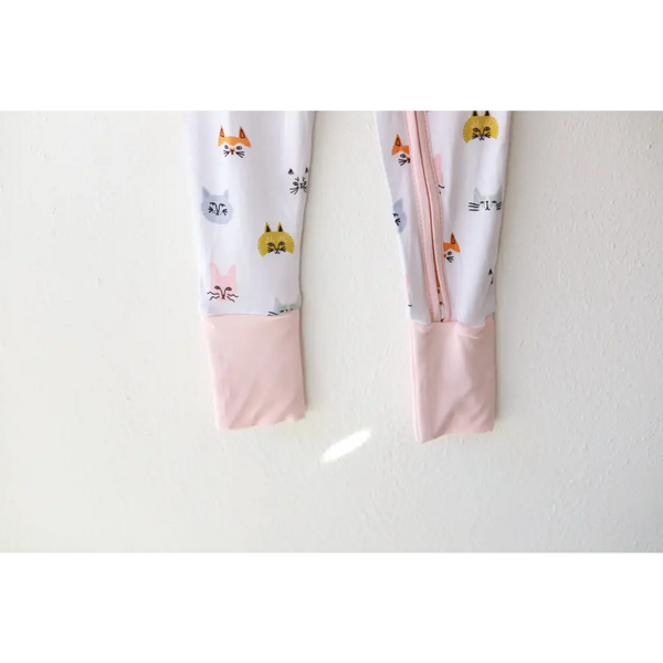 Kitty Cat Bamboo Baby Sleeper