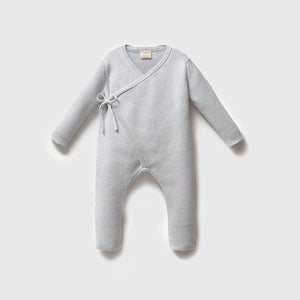 Knit Heirloom Organic Kimono-Blue