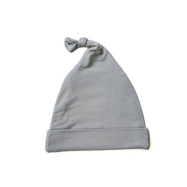 Gray Knot Baby Hat – Soft, Stretchy & Perfect for Newborns