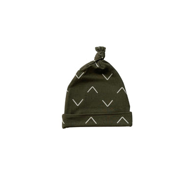 Knot Hat Newborn Baby - Green Arrow