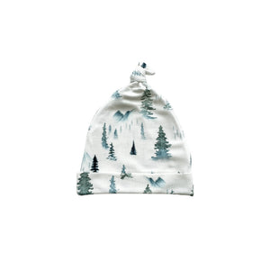 Green Forest Bamboo Baby Knot Hat