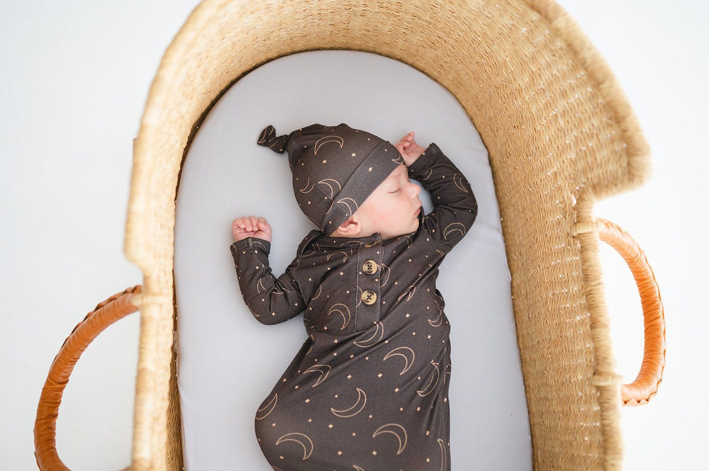 Knot Hat Newborn Baby - Midnight Moon