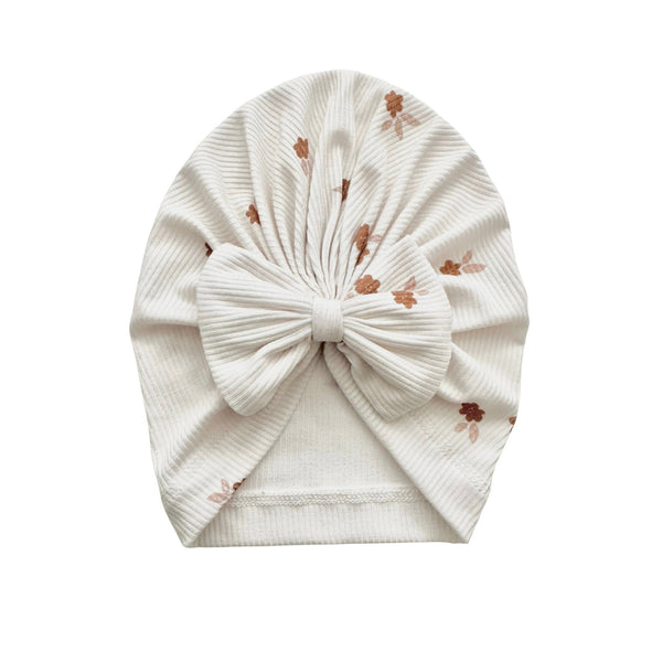 Fleur Ribbed Knotted Baby Gown