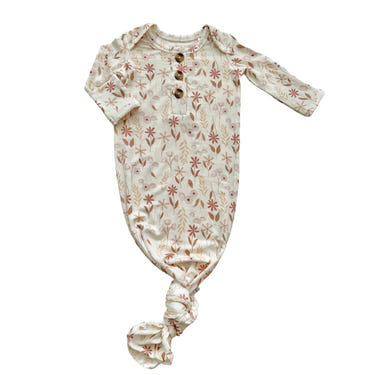 Wildflower Bamboo Knotted Baby Gown
