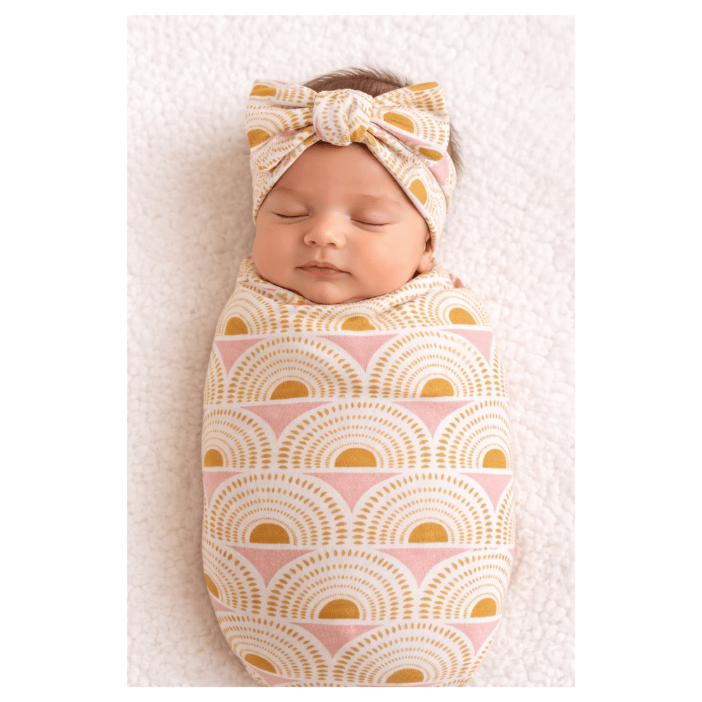 Vintage Sunshine Bamboo Baby Headband