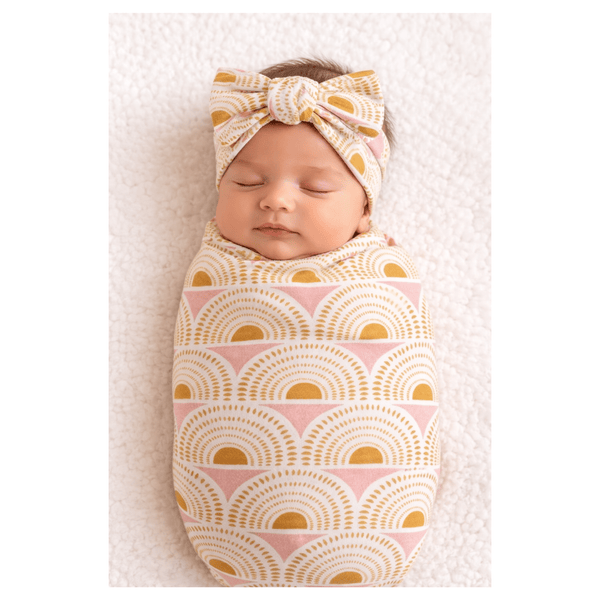 Vintage Sunshine Bamboo Baby Headband