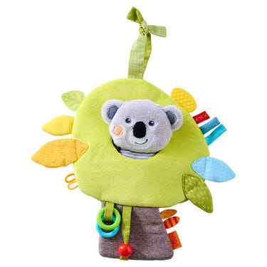 Koala Discovery Hanging Toy - Soft plush baby toy for sensory play and exploration. Perfect for infants and toddlers.