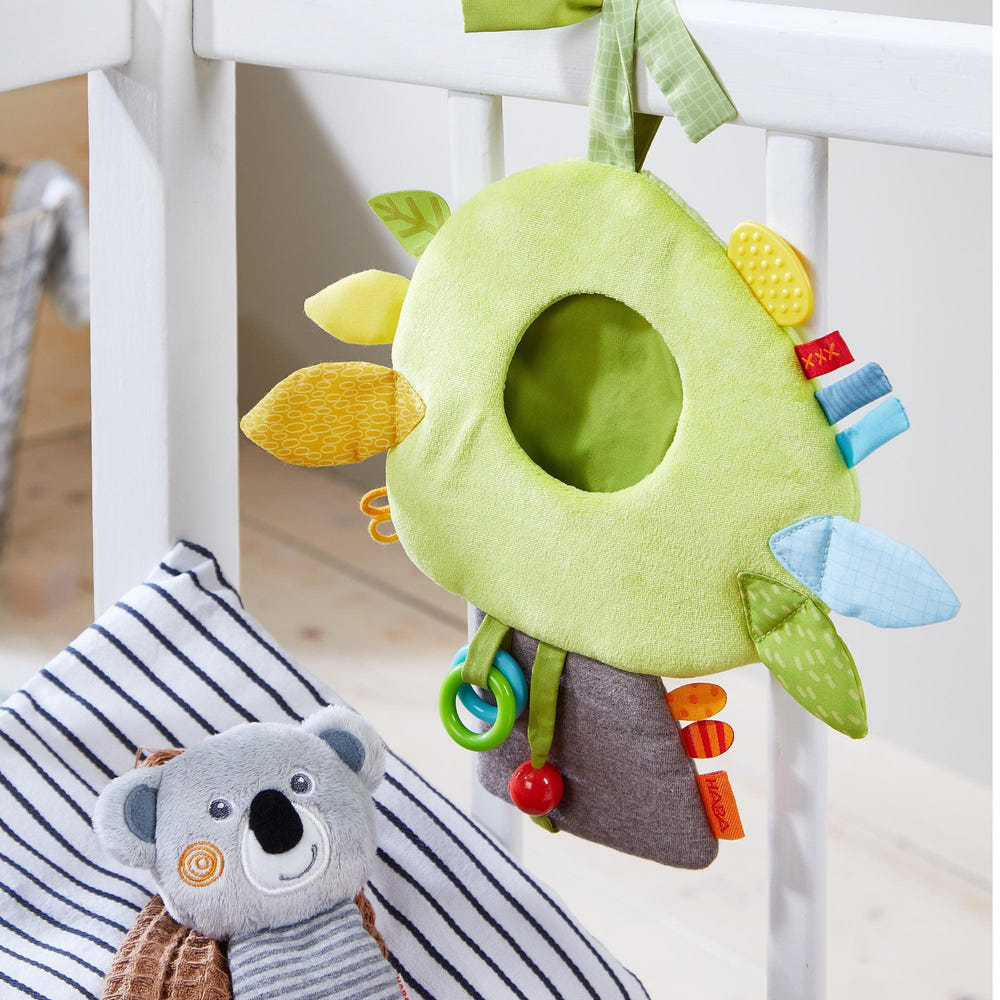 Koala Discovery Hanging Toy - Soft plush baby toy for sensory play and exploration. Perfect for infants and toddlers.