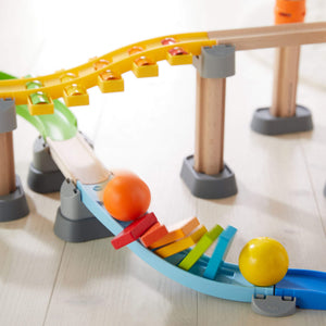 Kullerbu Melody Dominoes Set at angle 4, colorful stacking blocks for creative play and development.