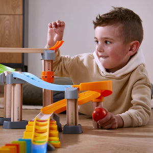 Kullerbu Melody Dominoes Set at angle 5, colorful baby-friendly dominoes for fun and learning.