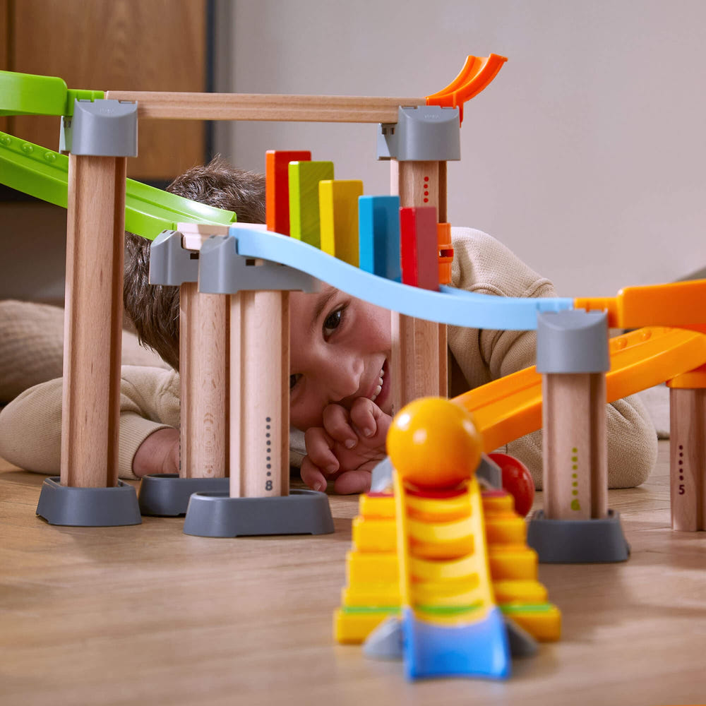Kullerbu Melody Dominoes Set for babies, colorful building blocks for fun and creative play.
