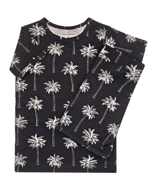 Bamboo Shorts Set | Palm Style Black