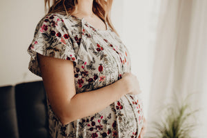 Floral Mommy Labor and Delivery Nursing Hospital Gown