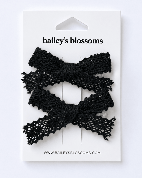 Lace Piggie Sets - Black