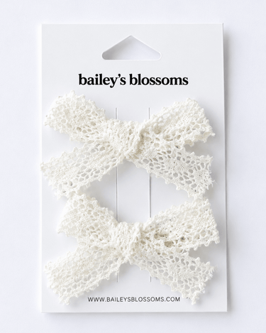 Lace Piggie Sets - Ivory
