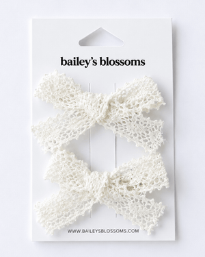 Lace Piggie Sets - Ivory