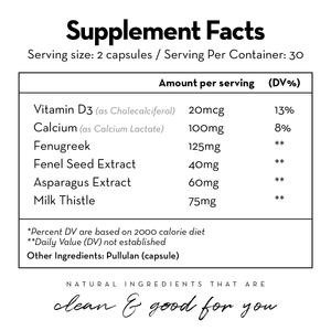 Lactation Support Supplement - Increase Milk Supply