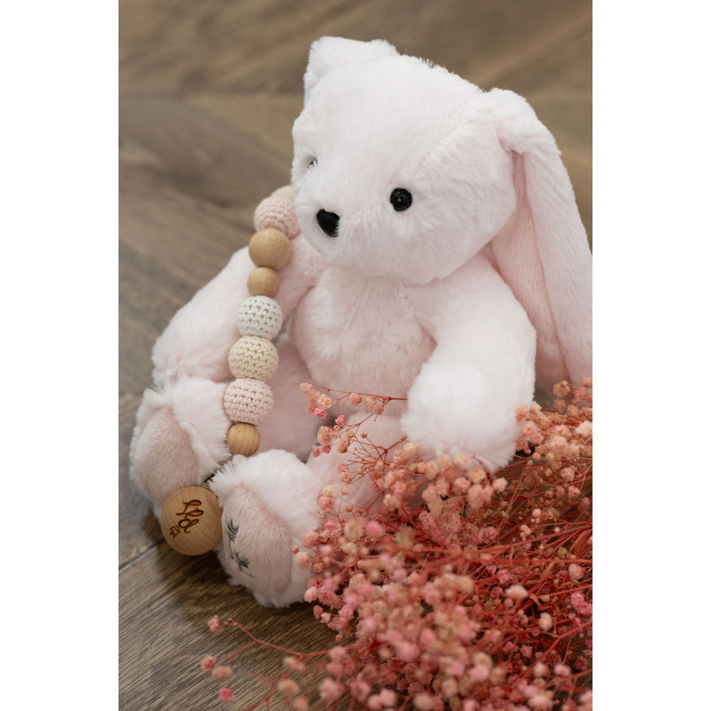 LAPINOU | Pink Plush Bunny Toy(20cm)  | Made in France - MOOGCO Baby