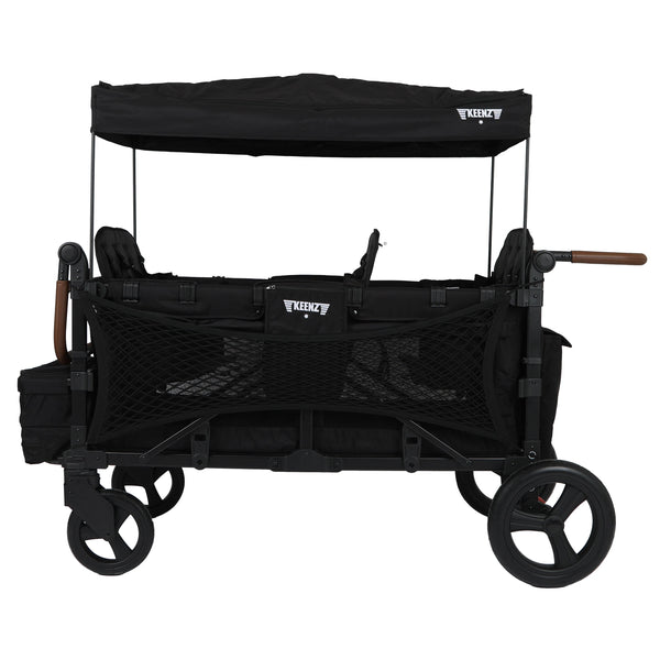 Keenz XC6 EVO stroller wagon at angle 5, showcasing six-passenger comfort and stylish design for family outings.