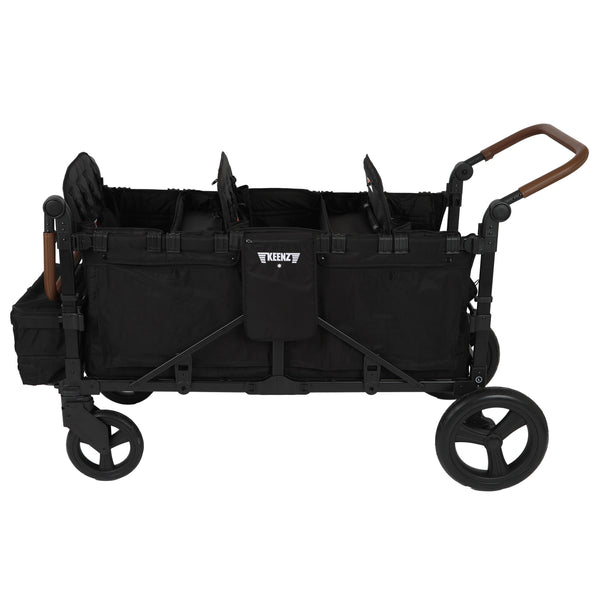 Keenz XC6 EVO stroller wagon in angle 4, showcasing six-passenger comfort and stylish design for family outings.