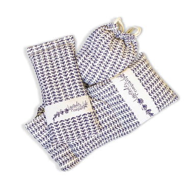 Lavender Comfort Therapy Duo: Neck Wrap & Eye Pillow for soothing sleep and relaxation for babies.