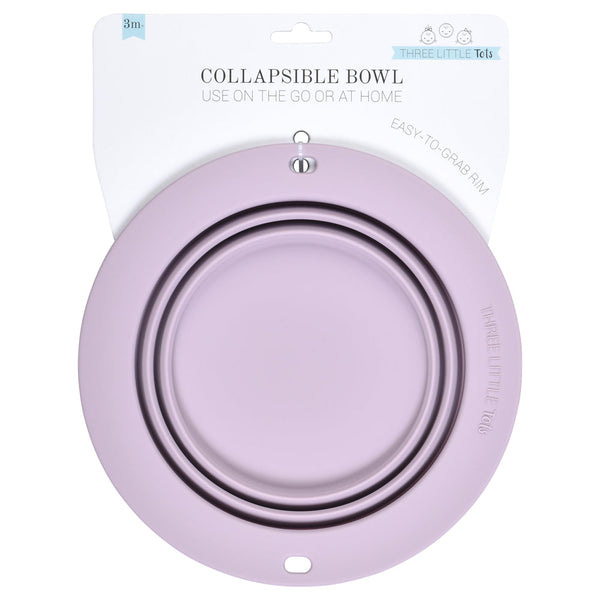 Lilac Collapsible Bowl for Travel or Home