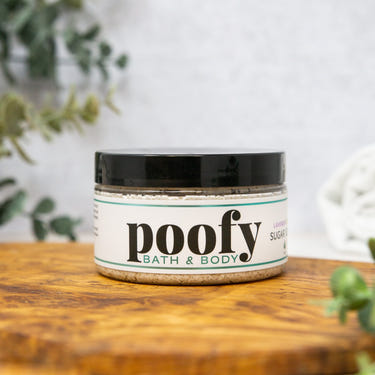 Organic Lavender Lemon Creamy Sugar Scrub for babies - gentle body care in a soothing, natural formula.