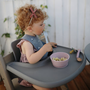 Mushie Silicone Suction Bowl for Babies Learning to Feed