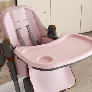 Leavader Adjustable Baby High Chair 0-6 Years, Pink