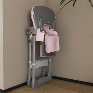 Leavader Adjustable Baby High Chair 0-6 Years, Pink