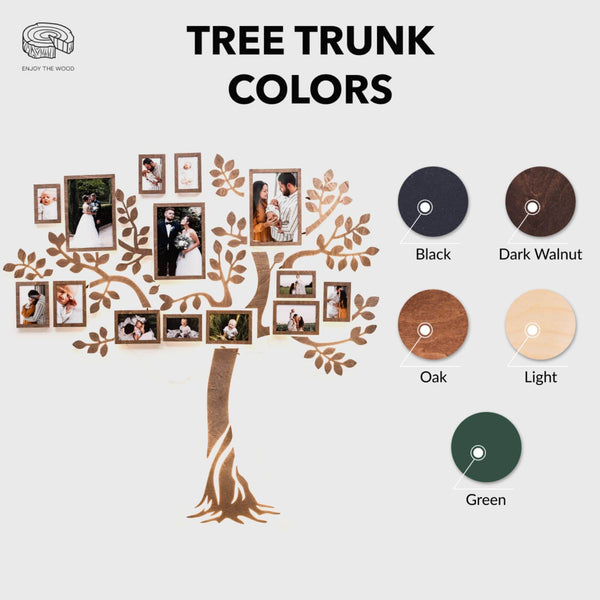 Wooden Led Family Tree - Starlight