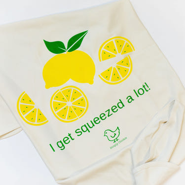 I Get Squeezed A Lot Lemon Baby Blanket
