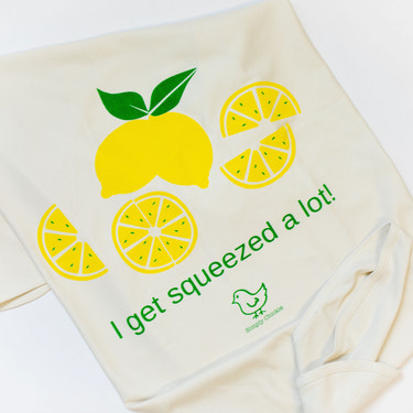 I Get Squeezed A Lot Lemon Baby Blanket - Organic Cotton for Newborns
