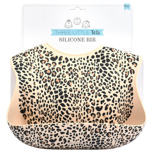 Leopard Silicone Baby Bib