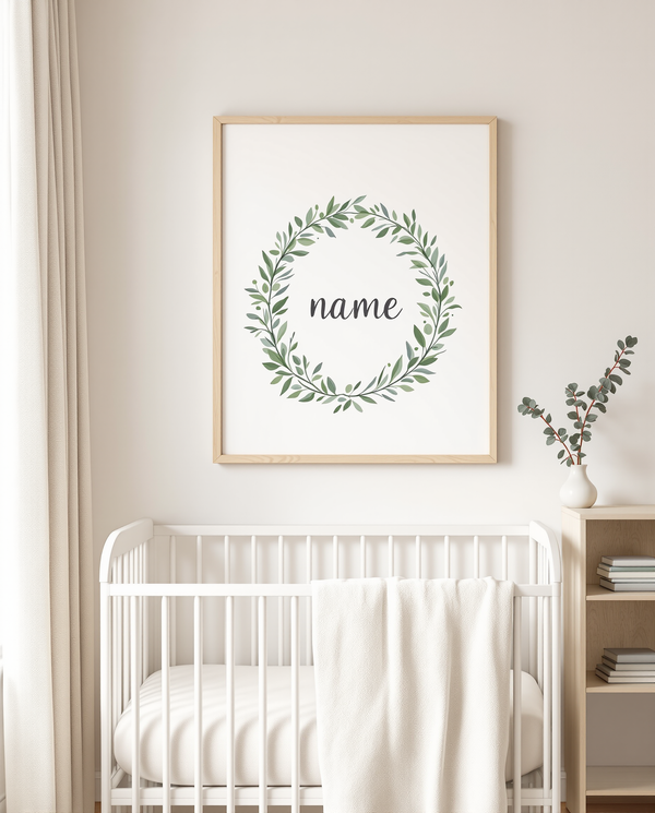lifestyle name poster botanical sage