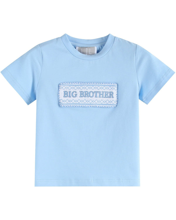 Light Blue Big Brother Smocked Shirt and Shorts Set