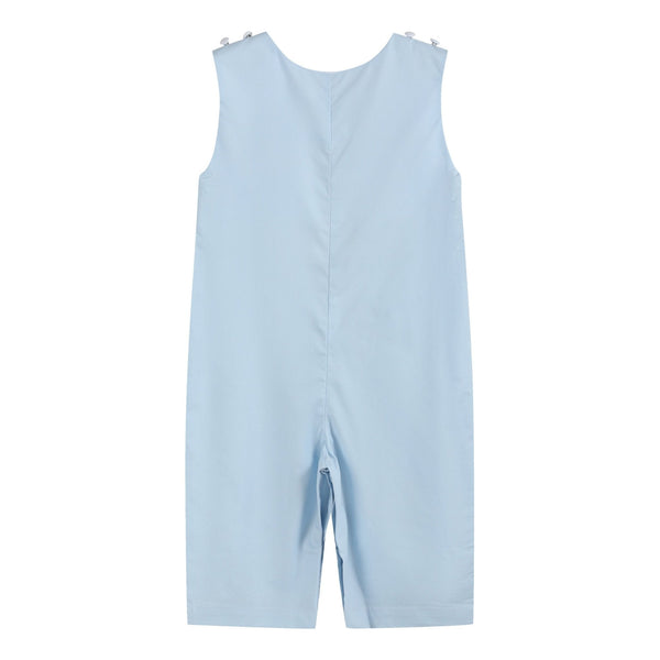 Light Blue Crosses Smocked Longall