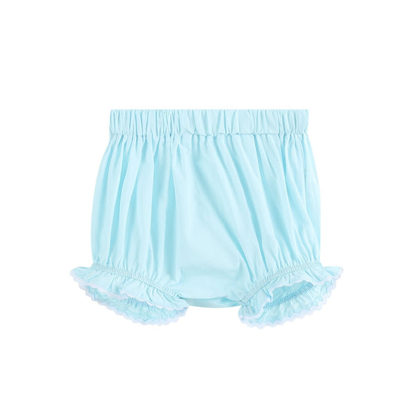 Light Blue Daisy Smocked Dress and Bloomer Set