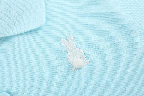 Light Blue Bunny Polo Shirt