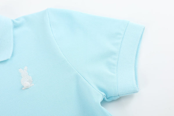 Light Blue Bunny Polo Shirt