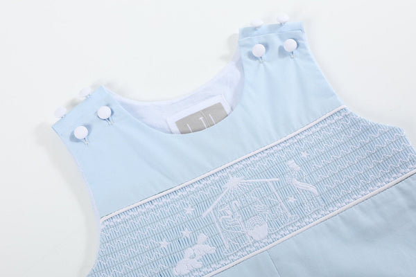 Light Blue Nativity Longall