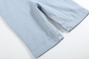 Light Blue Pinstripe Smocked Jon Jons