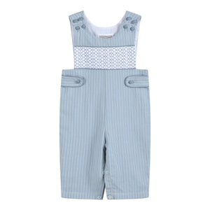 Light Blue Pinstripe Smocked Jon Jons