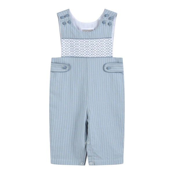 Light Blue Pinstripe Smocked Jon Jons