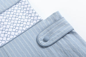 Light Blue Pinstripe Smocked Jon Jons