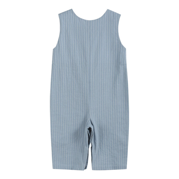 Light Blue Pinstripe Turkey Smocked Longall