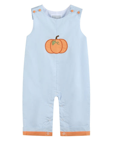 Light Blue Pumpkin Applique Longalls
